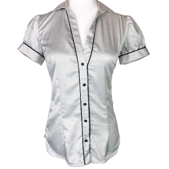 ☀️Zara Basic polka dot blouse top☀️ - Picture 1 of 7